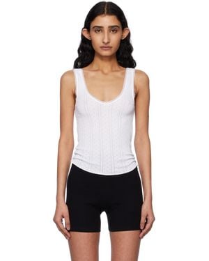Cou Cou 'The Scoop' Tank Top - White