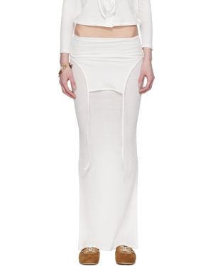 Eckhaus Latta Flip Midi Skirt - White