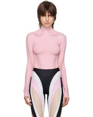 Mugler パーフォレーション タートルネック - ピンク