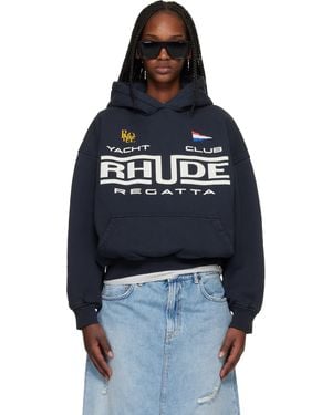 Rhude Regatta Yacht Club' Hoodie - Black