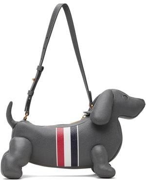 Thom Browne Rwb Stripe Baby Hector Bag - Gray