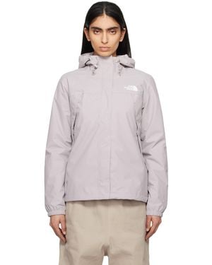 The North Face Taupe Antora Rain Jacket - Grey