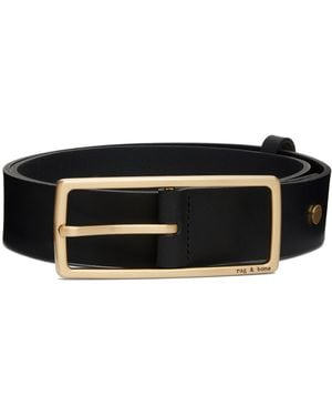 Rag & Bone Rebound Leather Belt - Black