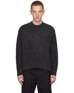 WOOYOUNGMI Grey Classic Sweater - Black