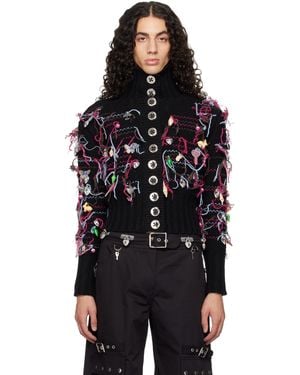 Chopova Lowena Washed Up Cardigan - Black
