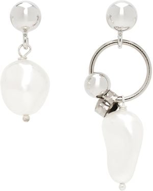 Justine Clenquet Richie Earrings - White