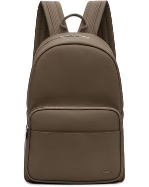 Lacoste Taupe Classic Backpack - Brown