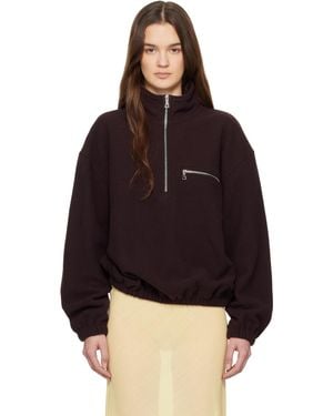 Rier Fleece Tourbe Sweatshirt - Black