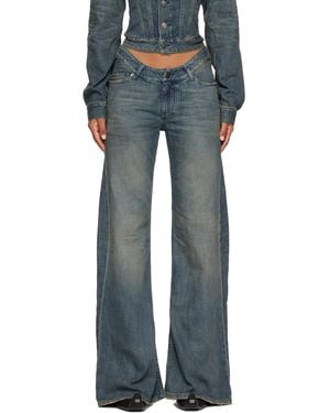 Balenciaga Curved Waist Jeans - Blue