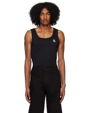 Raf Simons ブラック R タンクトップ