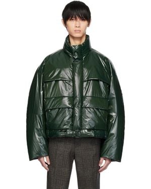 WOOYOUNGMI Green Zip Down Jacket