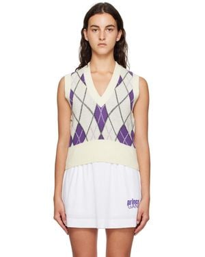 Ganni Off-white Prince Edition Harlequin Vest