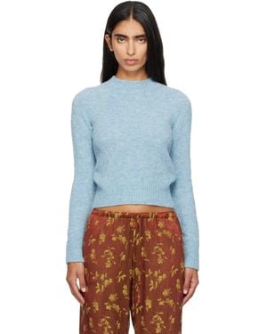Dries Van Noten Alpaca Jumper - Blue