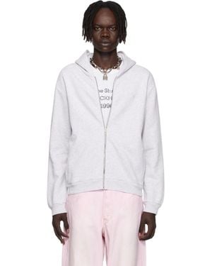 Acne Studios Zipper Hoodie - White