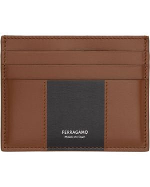 Ferragamo Bicolor Card Holder - Multicolor
