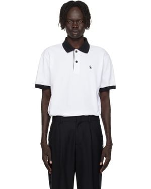 Ernest W. Baker 'Ewb' Embroidered Polo - Black