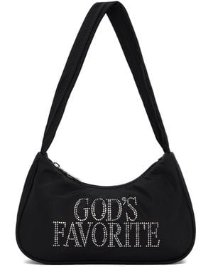 PRAYING 'God'S Favorite' Rhinestone Bag - Black