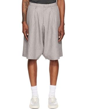 R13 Jumbo Tailored Shorts - Grey
