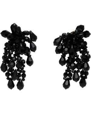 Simone Rocha Wilted Chandelier Earrings - Black