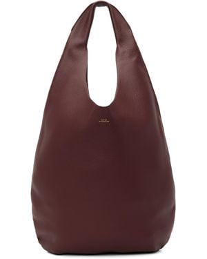 A.P.C. Burgundy 'Le Neige' Bag - Red