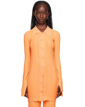 REMAIN Birger Christensen Cardigan à boutons - Orange