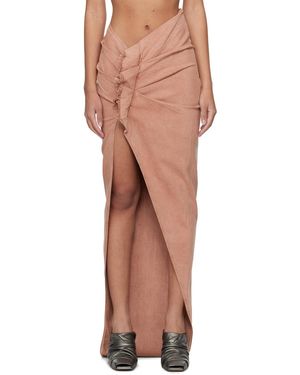 Rick Owens Edfu デニム マキシスカート - マルチカラー