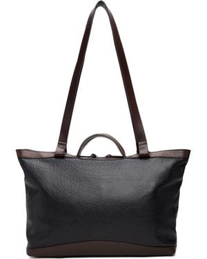 Dries Van Noten Leather Tote - Black