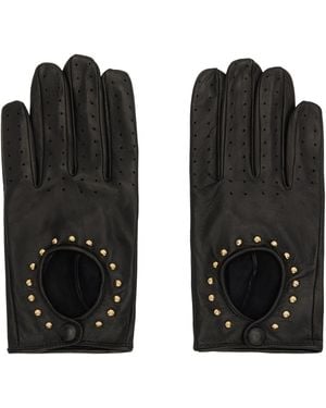 Ernest W. Baker Leather Driving Gloves - Black