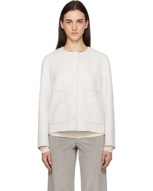 Max Mara Off- Regina Jacket - White