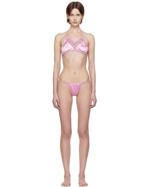 Isa Boulder 'Pearl On The Beach' & Knot Bikini - Black
