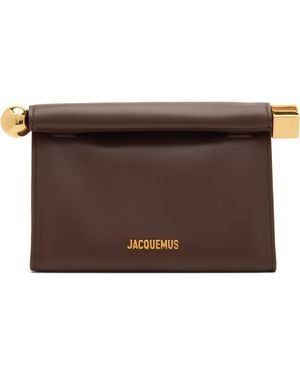 Jacquemus 'The Rond Carré' Clutch - Brown