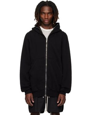 Rick Owens Temple Jumbo Hoodie - Black