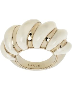 指輪・リング Lanvin Golden Brass Rhinestone Melodie Ring Lanvin Golden Brass Rhinestone Melodie Ring