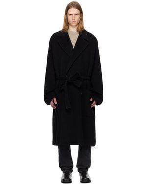 Acne Studios Double-Breasted Coat - Black