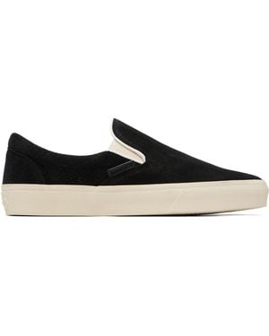 Tom Ford Perforated Suede Jude Slip On Trainers - Black