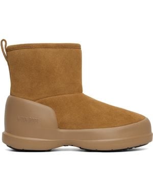 Moon Boot Tan Mezzaluna Mid Boots - Black