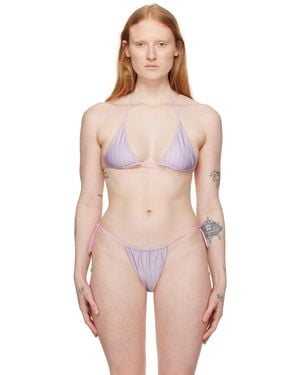 Poster Girl Elle Reversible Bikini Top - Pink