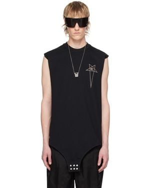 【RICK OWENS】×Champion Girdered クロップドハーネストップス Rick Owens: ブラック Championエディション Girdered