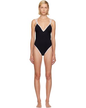 Balmain Monogram Swimsuit - Black