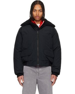 Canada Goose Blouson Aviateur Chilliwack Noir Rembourré En Duvet