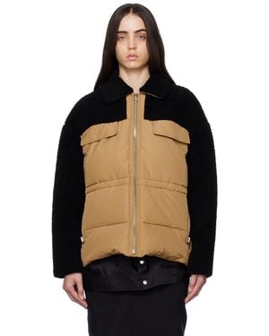 Meteo by Yves Salomon Panelled Jacket - Black