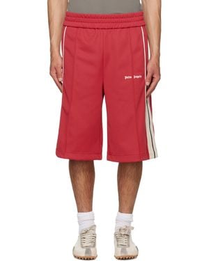 Palm Angels Classic Logo Vintage Track Shorts - Red