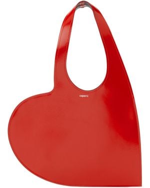 Coperni レッド ミニ Heart グロスレザー トートバッグ
