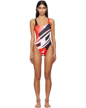 DIESEL Maillot De Bain Une Pièce Kylia Rouge - Noir