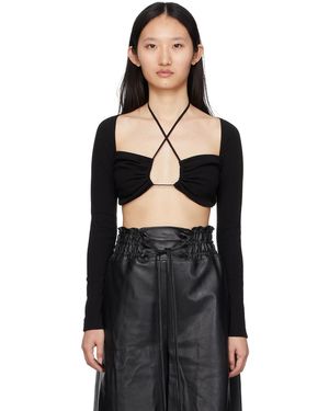 Rosetta Getty T-Shirt Écourté Noir