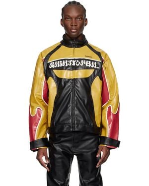 Kusikohc Rider Faux-leather Jacket - Multicolour