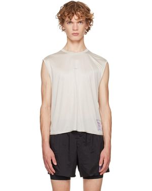 Satisfy Off- Heatcrush Muscle Running Top - White