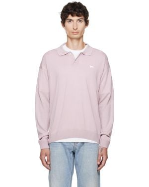 Maison Kitsuné Profile Fox Comfort Polo - Purple