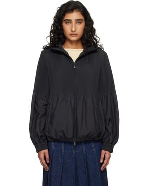 Moncler Anemone Pleated Hooded Jacket - Blue