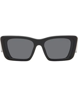 Prada Thick Cat Eye Acetate Sunglasses - Gray